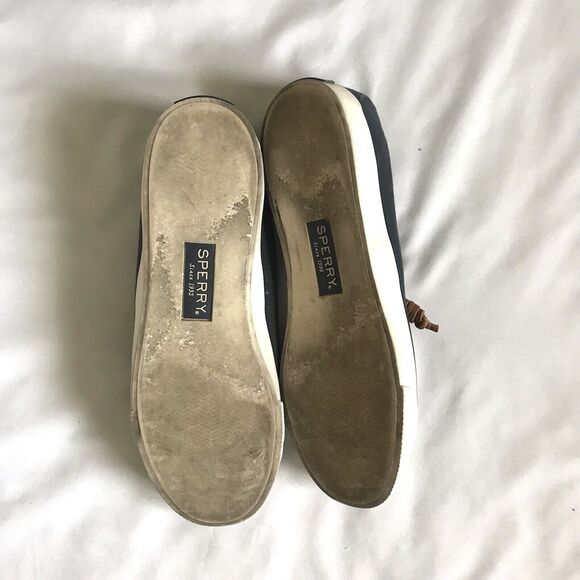 Sperry Top Sider Seacoast Women Boat Shoes Sneakers Navy White Size 7.5 STS90550 - Picture 8 of 8